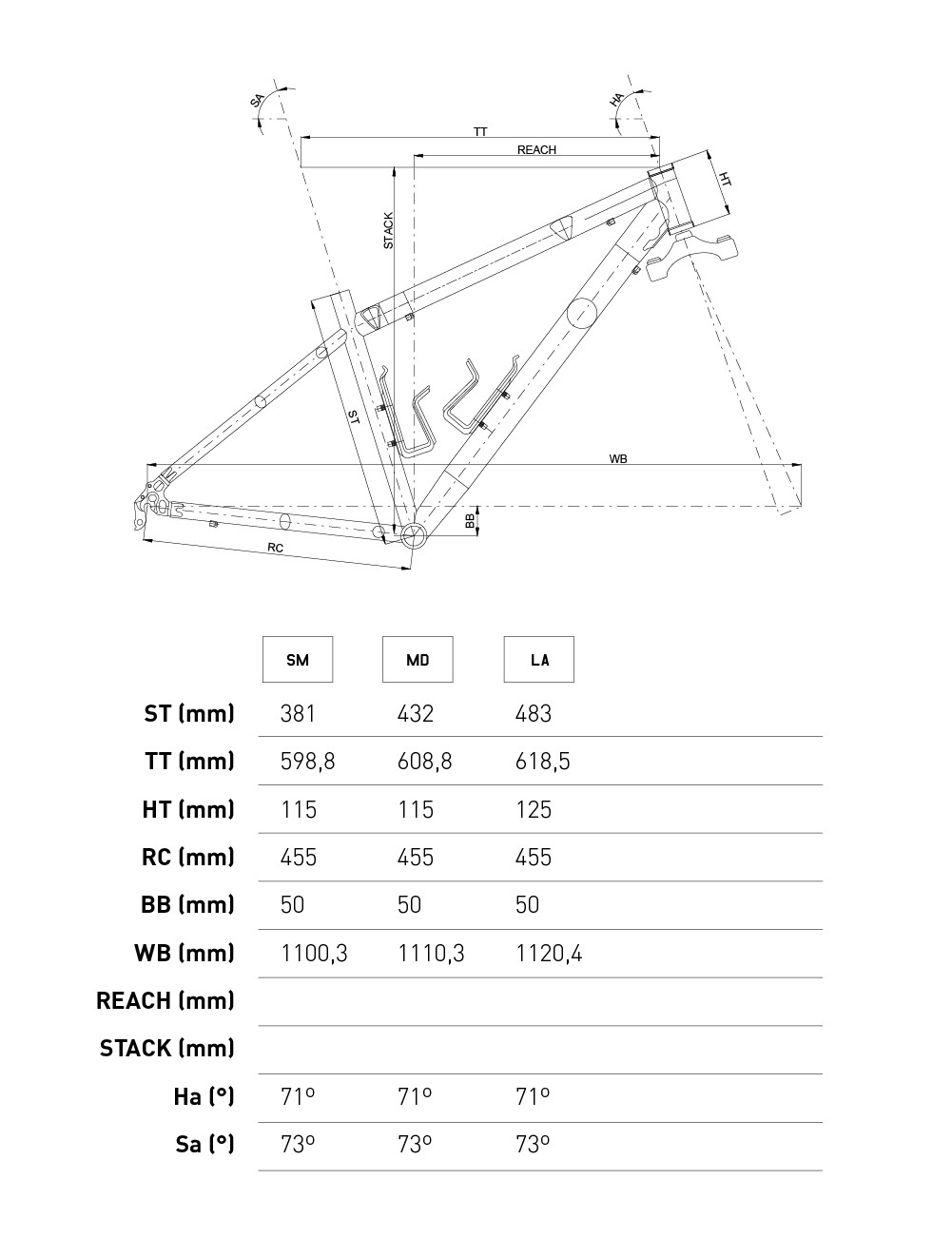 Conor 5500 29″ (2023) 12 Conor 5500 29″ (2023) -Bicicletas comercio Geometri%CC%81a Conor 5500