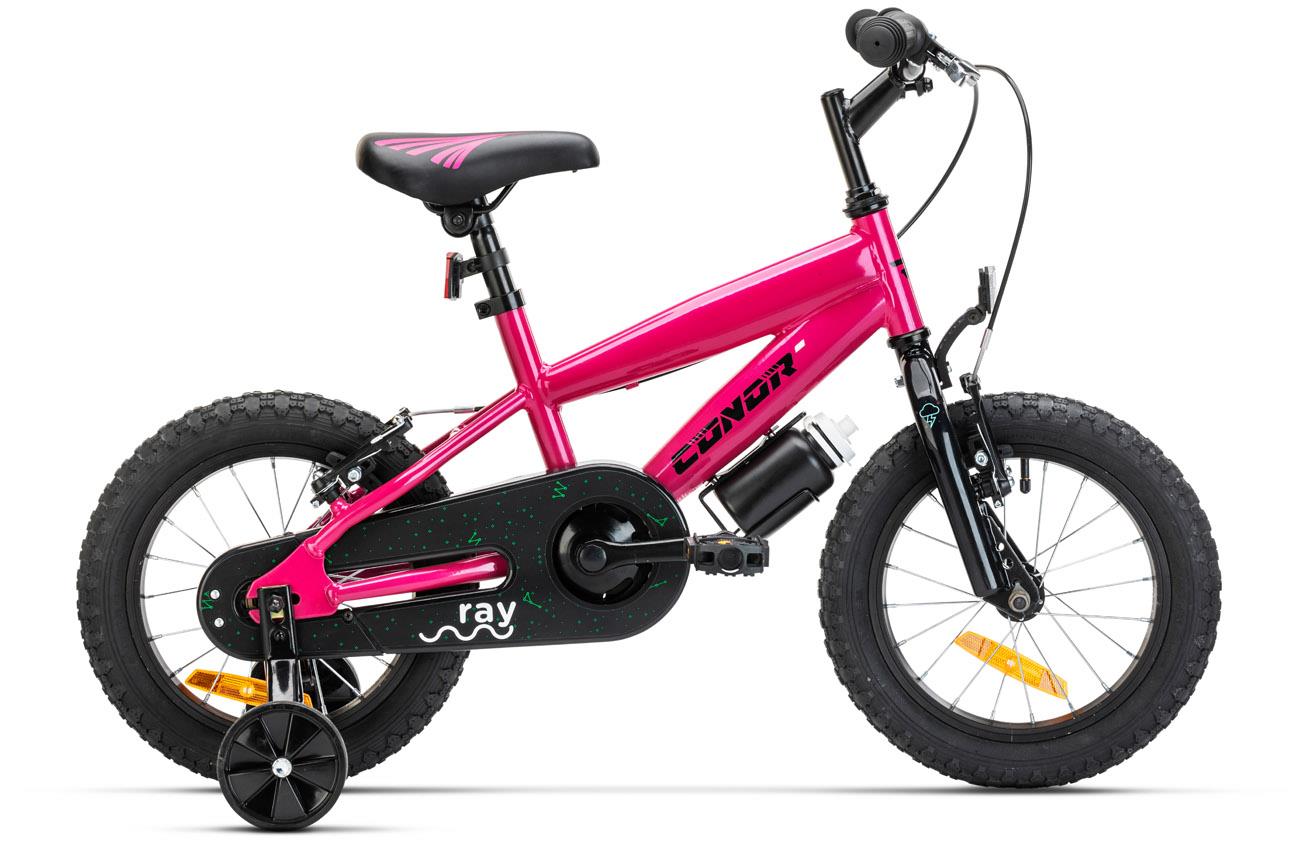 Bicicleta niño 2 a 4 años – 14″ – ruedines – CONOR RAY – Amarillo – THEBIKE