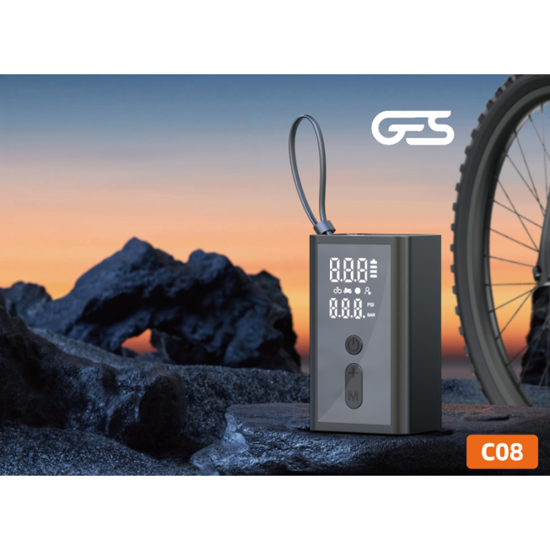 Mini inflador eléctrico GES 120 psi - 8 bares - Imagen 4